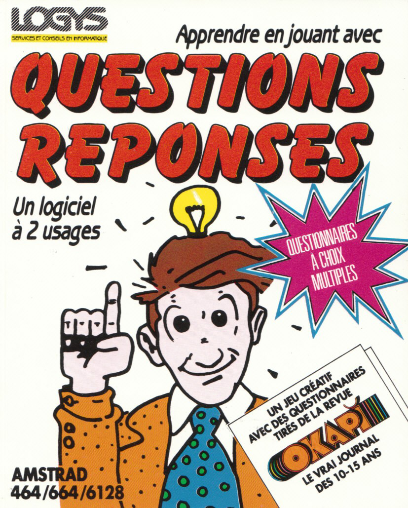 screenshot of the Amstrad CPC game Questions - Reponses by GameBase CPC