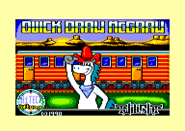 screenshot of the Amstrad CPC game Quick draw mcgraw by GameBase CPC