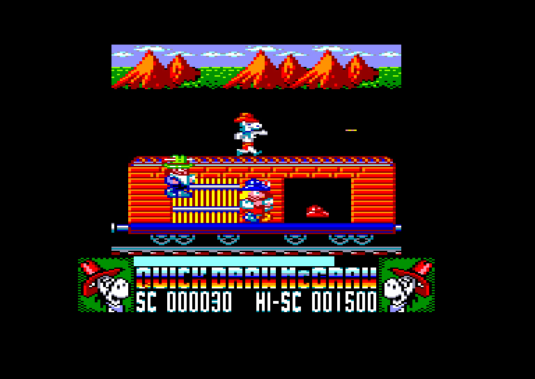 screenshot of the Amstrad CPC game Quick draw mcgraw by GameBase CPC