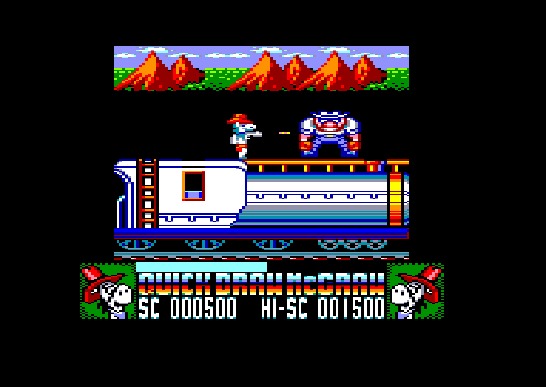 screenshot of the Amstrad CPC game Quick draw mcgraw by GameBase CPC