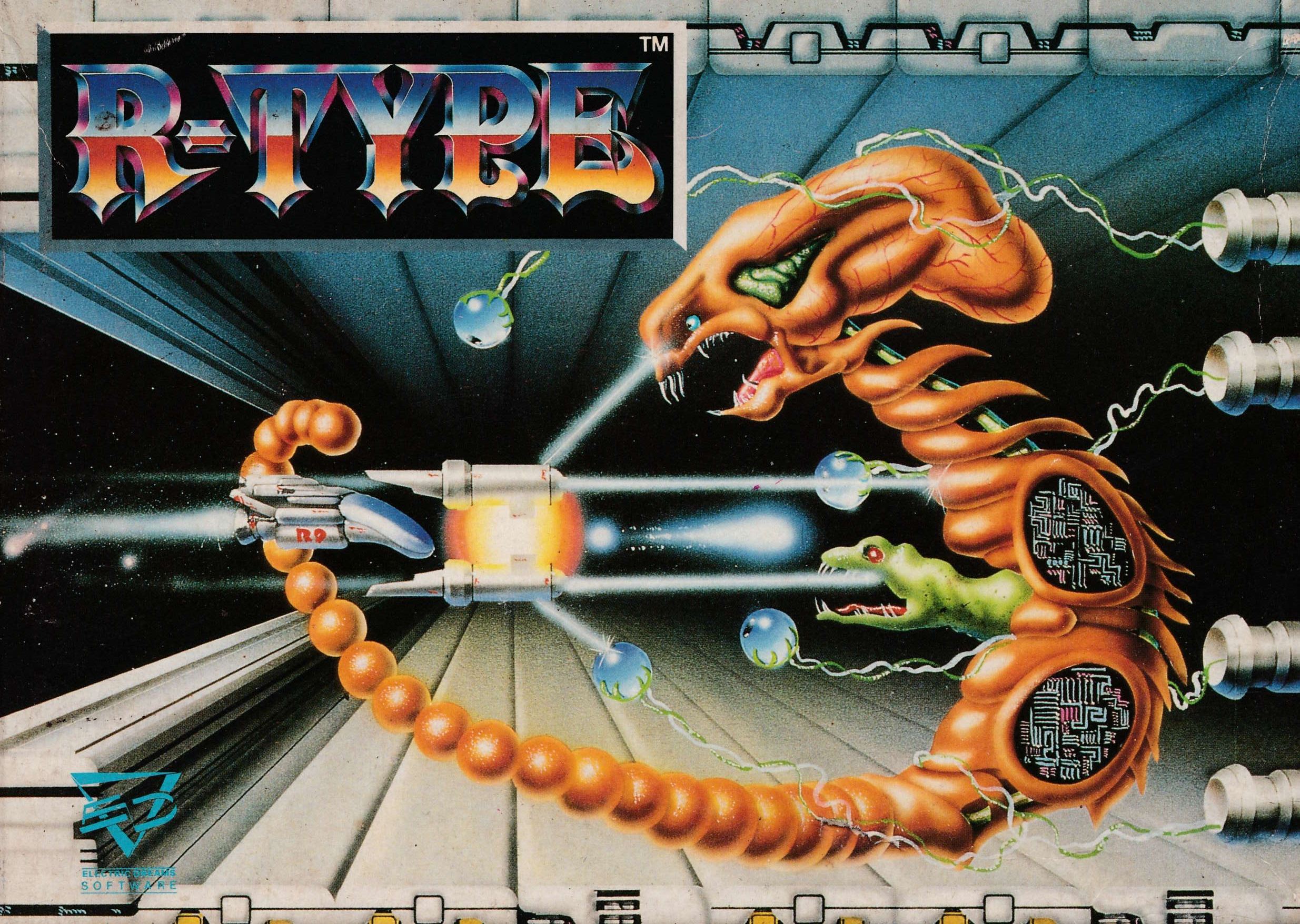 screenshot of the Amstrad CPC game R-Type by GameBase CPC