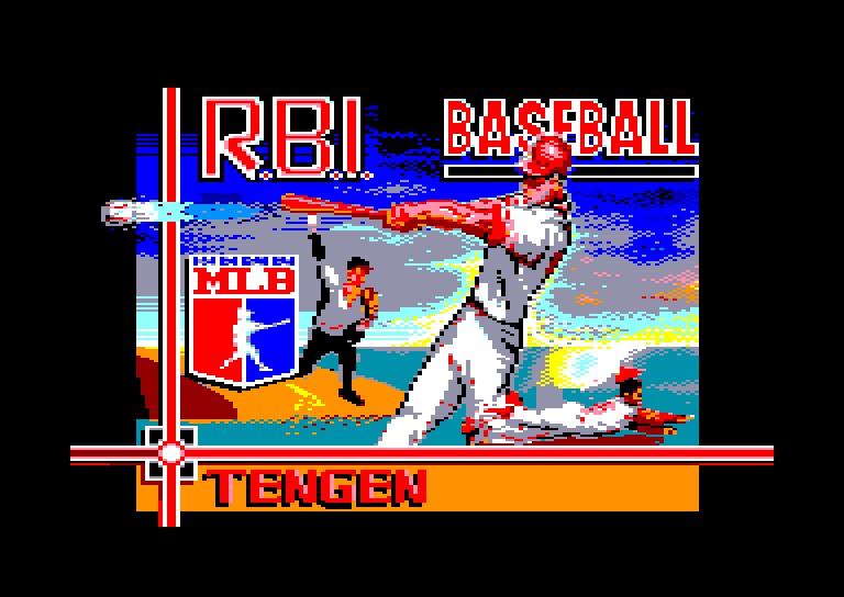 screenshot of the Amstrad CPC game R.B.I. Baseball 2 by GameBase CPC