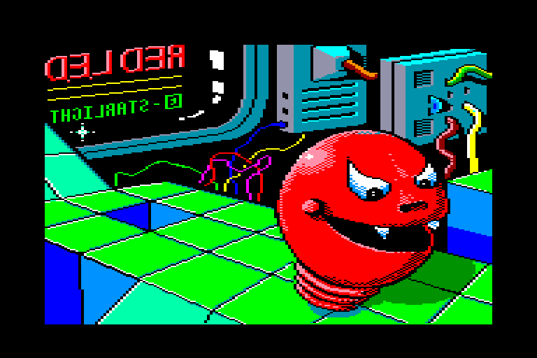 screenshot of the Amstrad CPC game RED L.E.D. by GameBase CPC