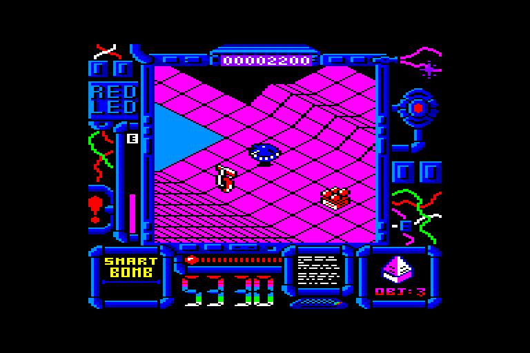 screenshot of the Amstrad CPC game RED L.E.D. by GameBase CPC