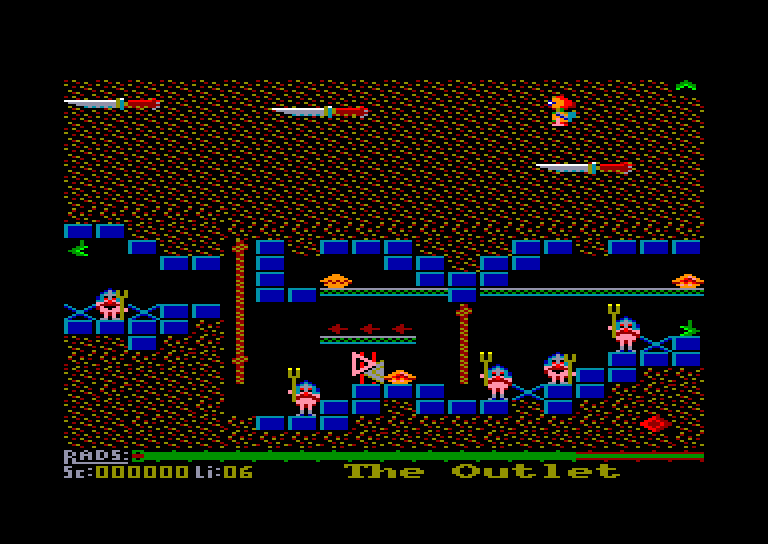 screenshot of the Amstrad CPC game Radzone by GameBase CPC