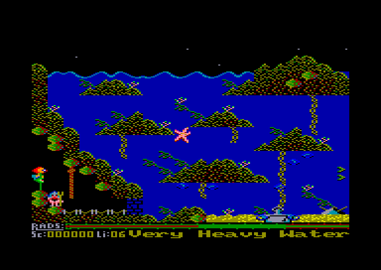 screenshot of the Amstrad CPC game Radzone by GameBase CPC