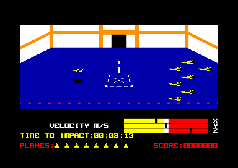 screenshot of the Amstrad CPC game Raid !!! by GameBase CPC