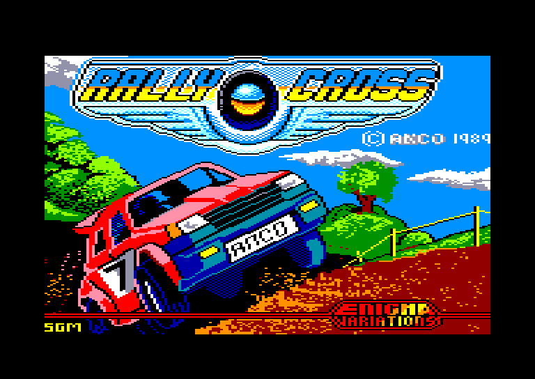 screenshot of the Amstrad CPC game Rally Cross by GameBase CPC