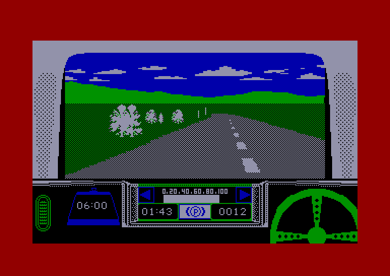 screenshot of the Amstrad CPC game Rally driver by GameBase CPC