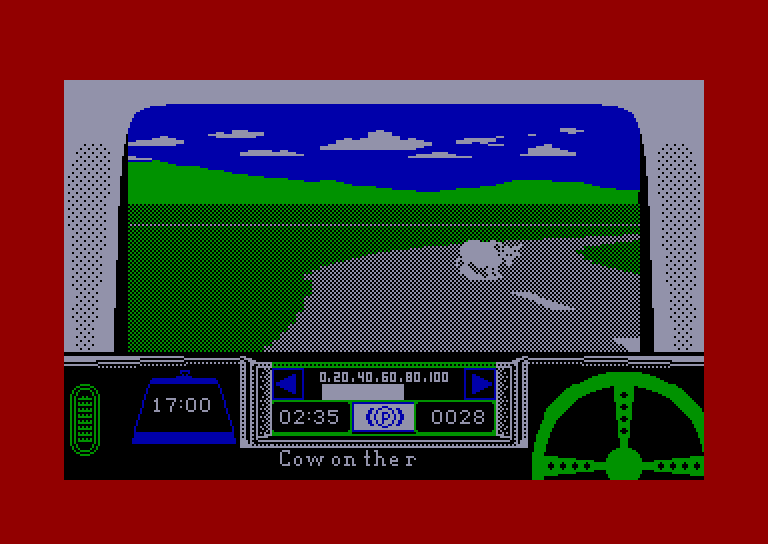 screenshot of the Amstrad CPC game Rally driver by GameBase CPC