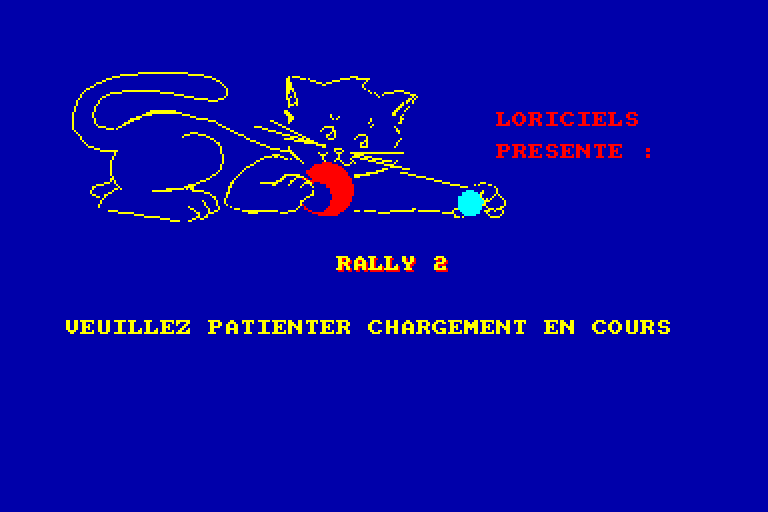 screenshot of the Amstrad CPC game Grand Prix Rally II by GameBase CPC