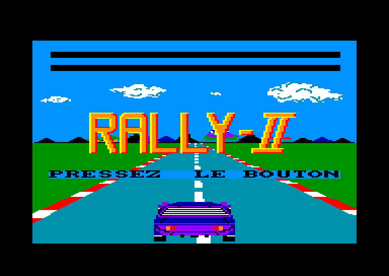 screenshot of the Amstrad CPC game Grand Prix Rally II by GameBase CPC