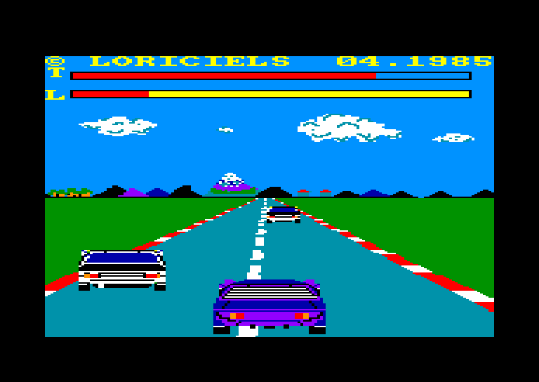 screenshot of the Amstrad CPC game Grand Prix Rally II by GameBase CPC