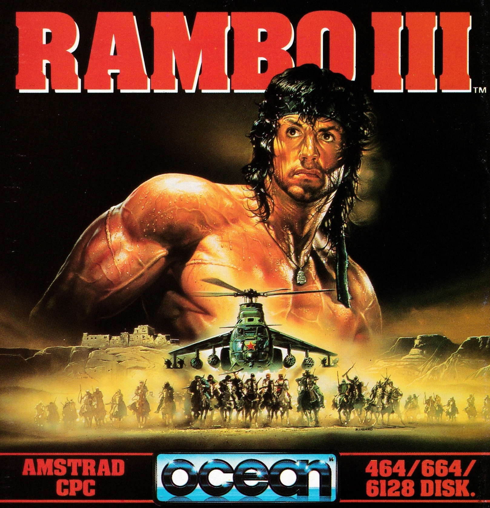 cover of the Amstrad CPC game Rambo III  by GameBase CPC