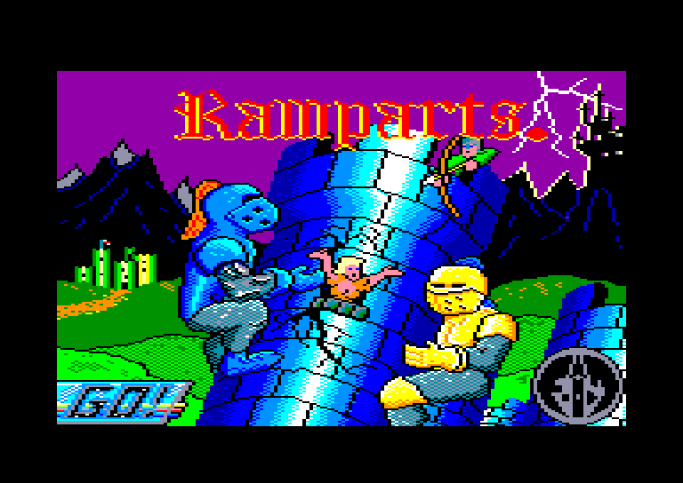 screenshot of the Amstrad CPC game Ramparts by GameBase CPC