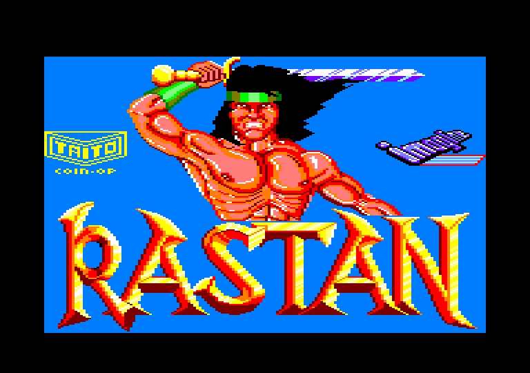 screenshot of the Amstrad CPC game Rastan by GameBase CPC
