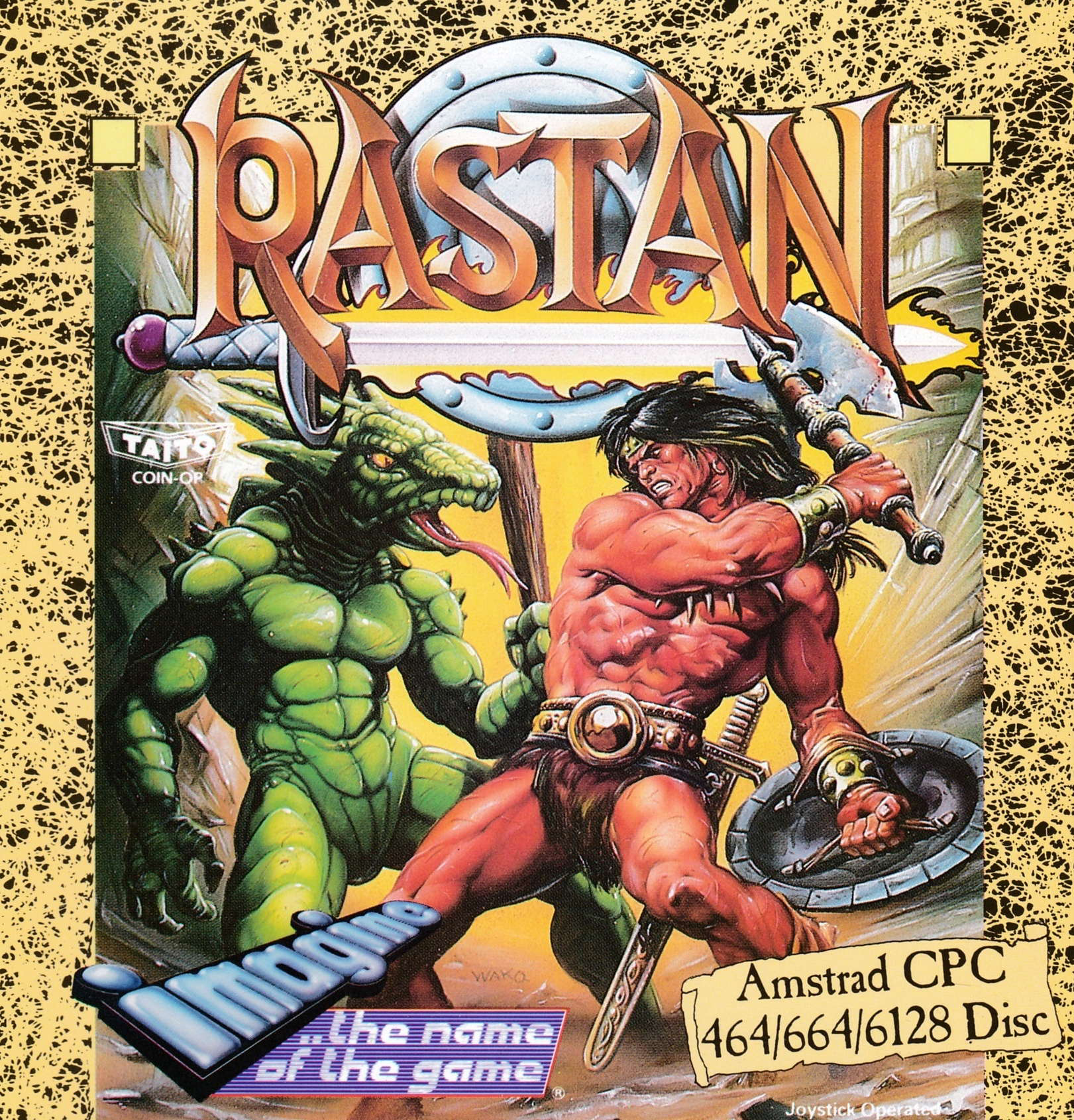 cover of the Amstrad CPC game Rastan  by GameBase CPC