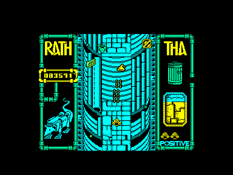 screenshot of the Amstrad CPC game Rath-Tha by GameBase CPC