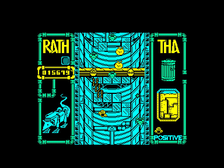 screenshot of the Amstrad CPC game Rath-Tha by GameBase CPC