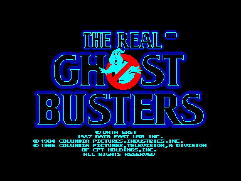 screenshot of the Amstrad CPC game Real Ghostbusters (the) by GameBase CPC