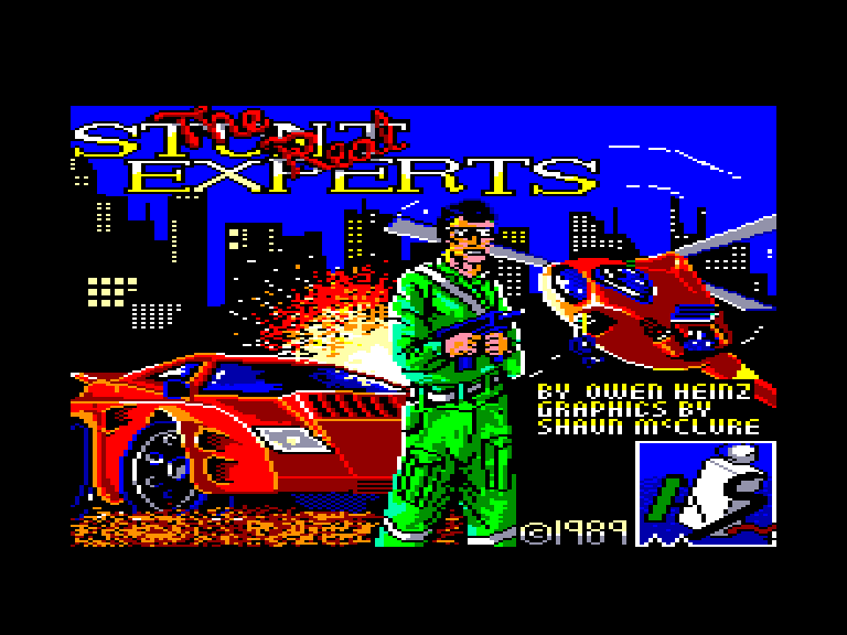 screenshot of the Amstrad CPC game Real stunt experts (the) by GameBase CPC