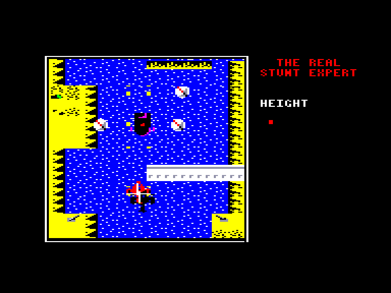 screenshot of the Amstrad CPC game Real stunt experts (the) by GameBase CPC