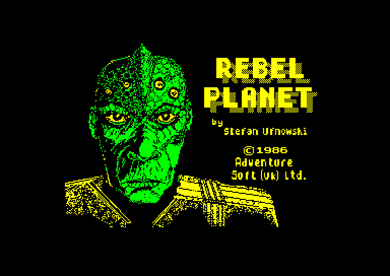 screenshot of the Amstrad CPC game Rebel planet by GameBase CPC