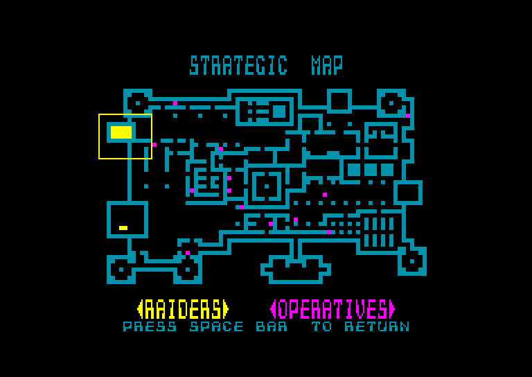 screenshot of the Amstrad CPC game Rebelstar by GameBase CPC