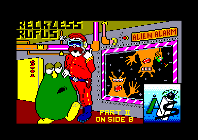 screenshot of the Amstrad CPC game Reckless rufus by GameBase CPC