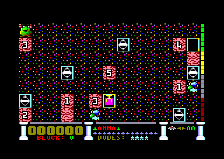 screenshot of the Amstrad CPC game Reckless rufus by GameBase CPC