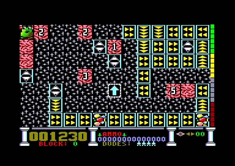 screenshot of the Amstrad CPC game Reckless rufus by GameBase CPC