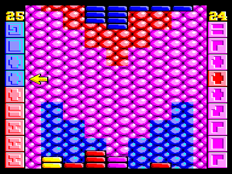 screenshot of the Amstrad CPC game Red & Blue by GameBase CPC