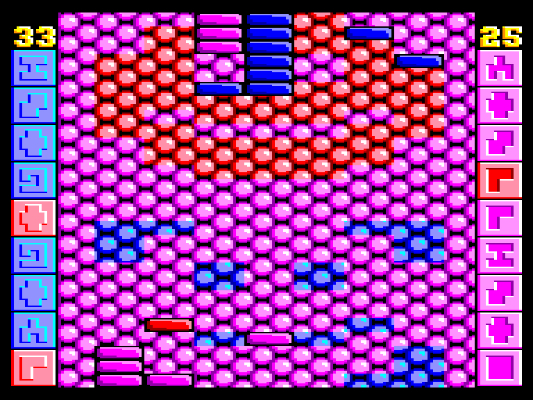 screenshot of the Amstrad CPC game Red & Blue by GameBase CPC