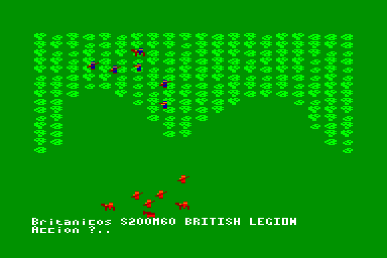 screenshot of the Amstrad CPC game Red coats by GameBase CPC