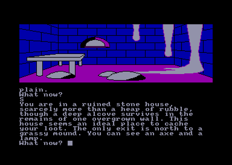 screenshot of the Amstrad CPC game Red Moon by GameBase CPC