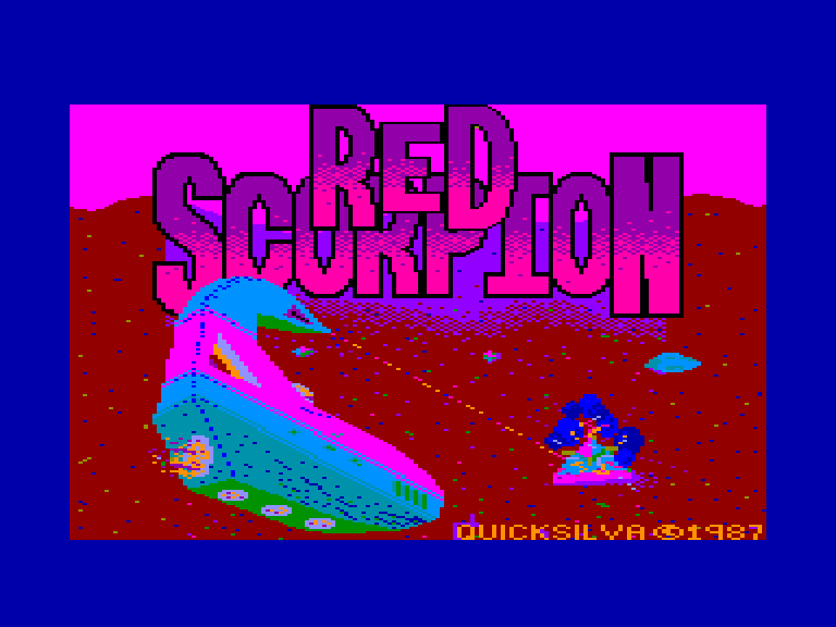 screenshot of the Amstrad CPC game Red scorpion by GameBase CPC
