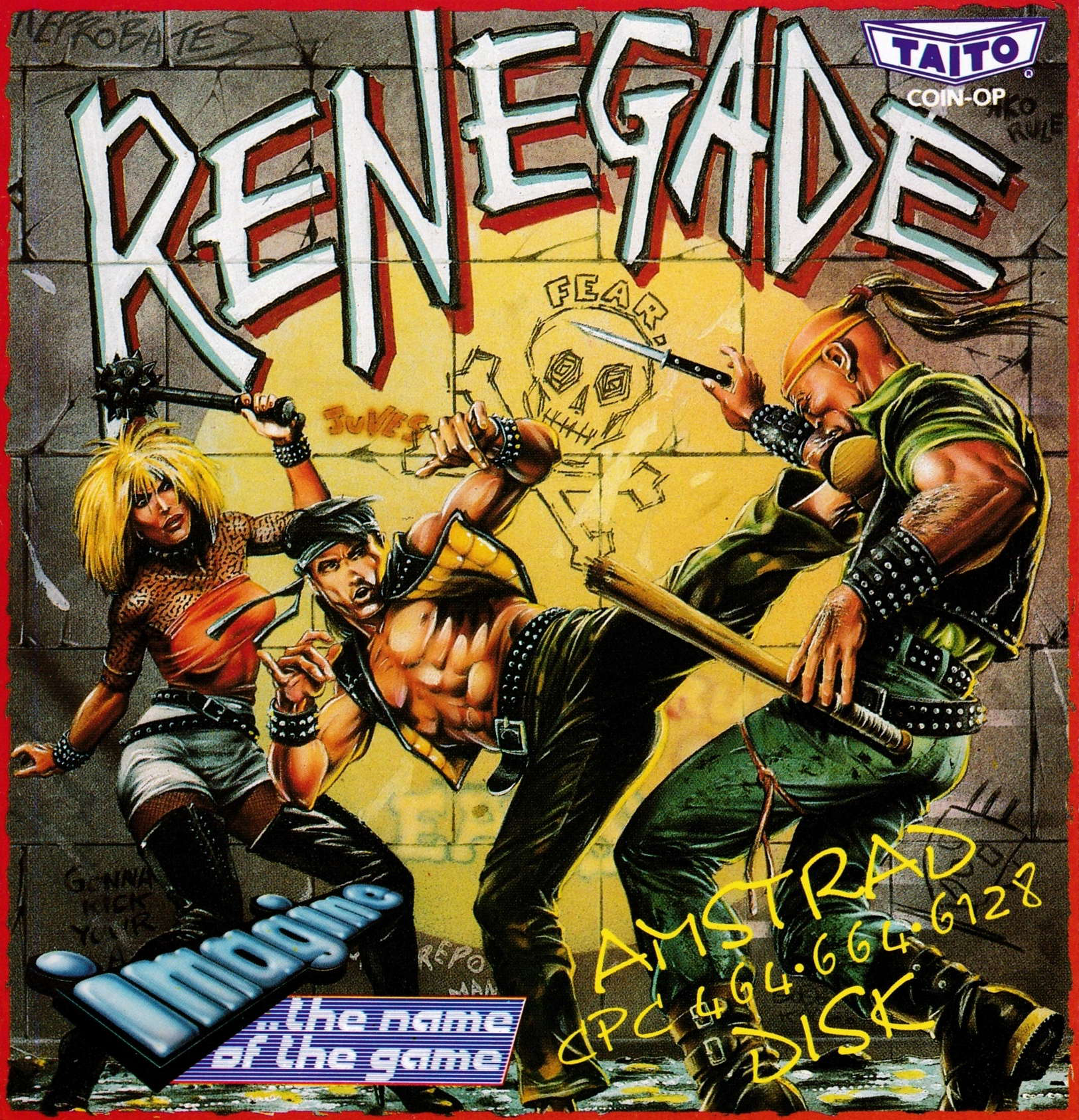 screenshot of the Amstrad CPC game Renegade by GameBase CPC