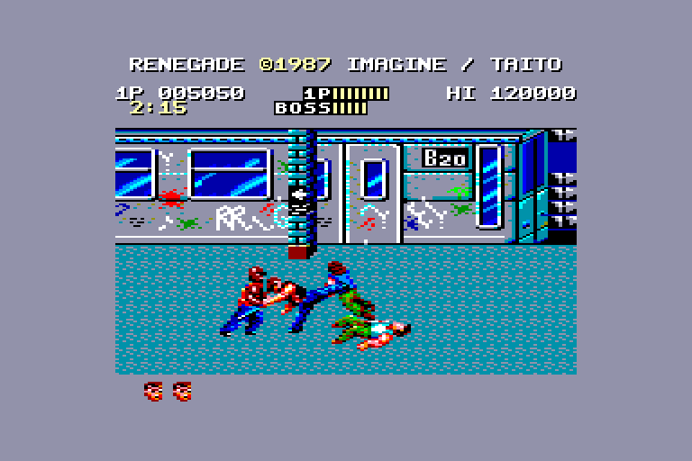 screenshot of the Amstrad CPC game Renegade by GameBase CPC