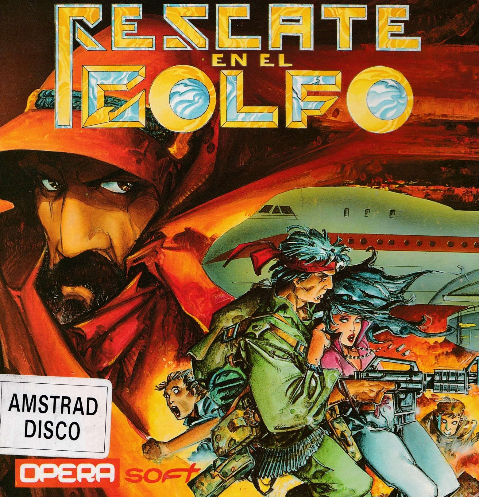 screenshot of the Amstrad CPC game Rescate en el golfo by GameBase CPC