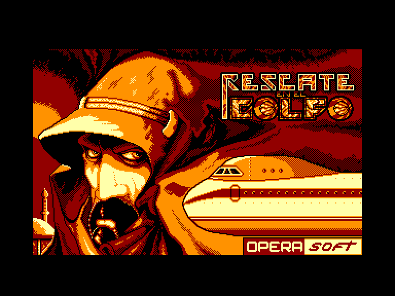 screenshot of the Amstrad CPC game Rescate en el golfo by GameBase CPC