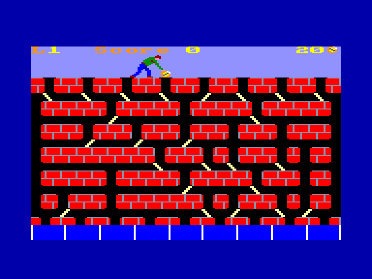 screenshot of the Amstrad CPC game Resquilleur (le) by GameBase CPC
