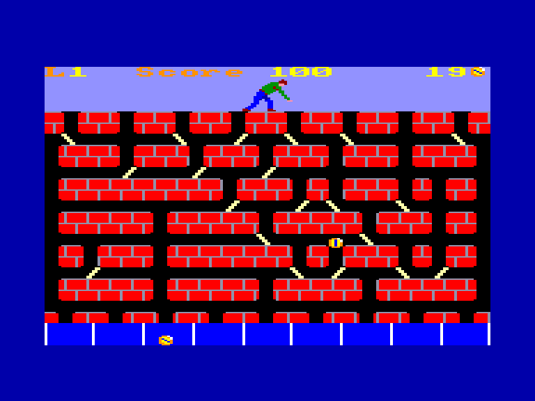 screenshot of the Amstrad CPC game Resquilleur (le) by GameBase CPC