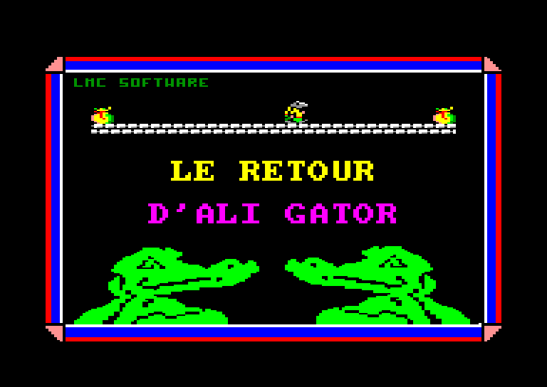 screenshot of the Amstrad CPC game Retour d'ali gator (le) by GameBase CPC