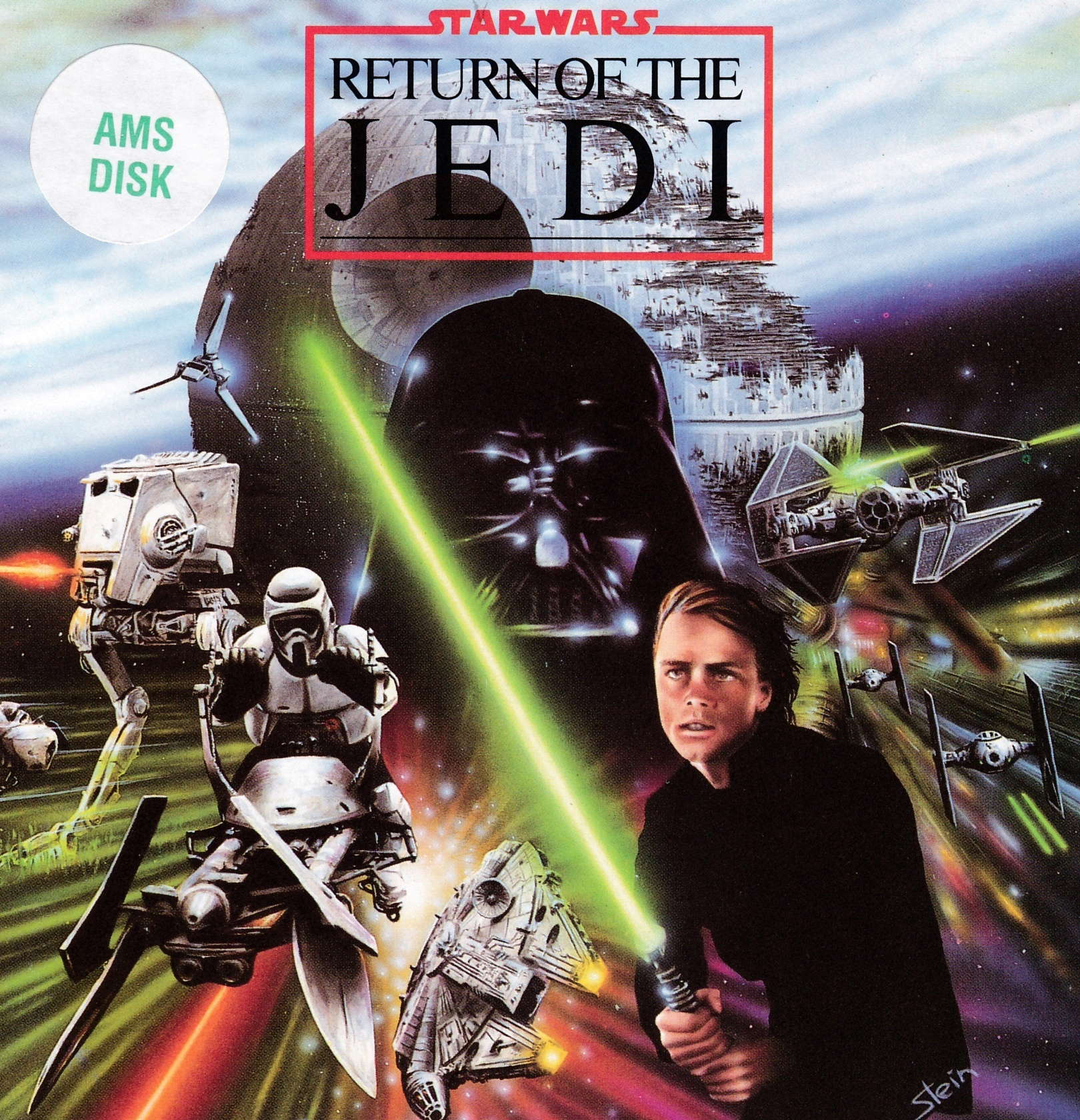 screenshot of the Amstrad CPC game Return of the jedi by GameBase CPC