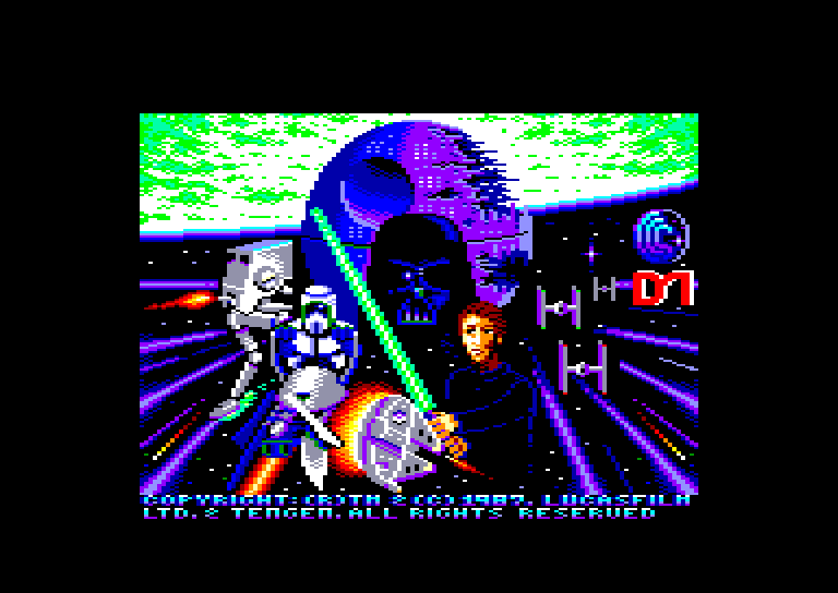 screenshot of the Amstrad CPC game Return of the Jedi by GameBase CPC