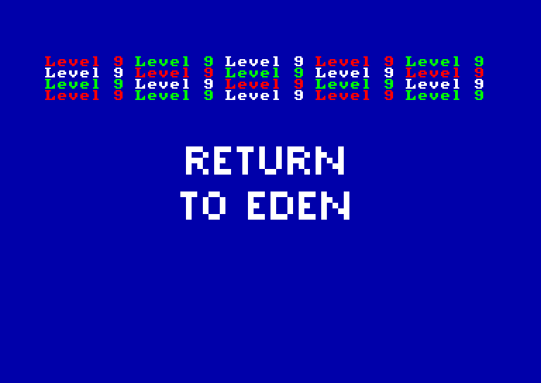 screenshot of the Amstrad CPC game Return to eden by GameBase CPC