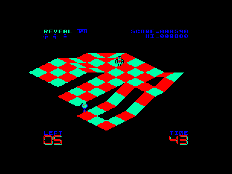 screenshot of the Amstrad CPC game Reveal by GameBase CPC