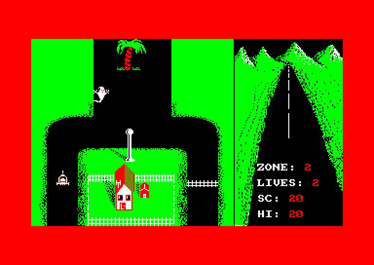 screenshot of the Amstrad CPC game Revenge of the c5 by GameBase CPC