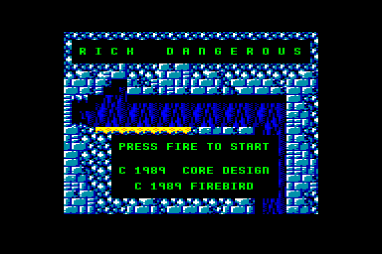 screenshot of the Amstrad CPC game Rick Dangerous by GameBase CPC