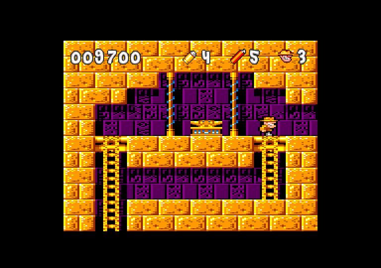 screenshot of the Amstrad CPC game Rick Dangerous 128+ by GameBase CPC